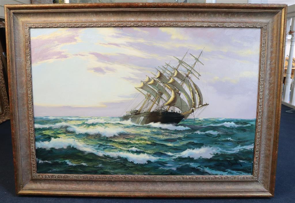 § James Brereton (1954-) The Samuel Watts Hard Driving 24 x 36in.